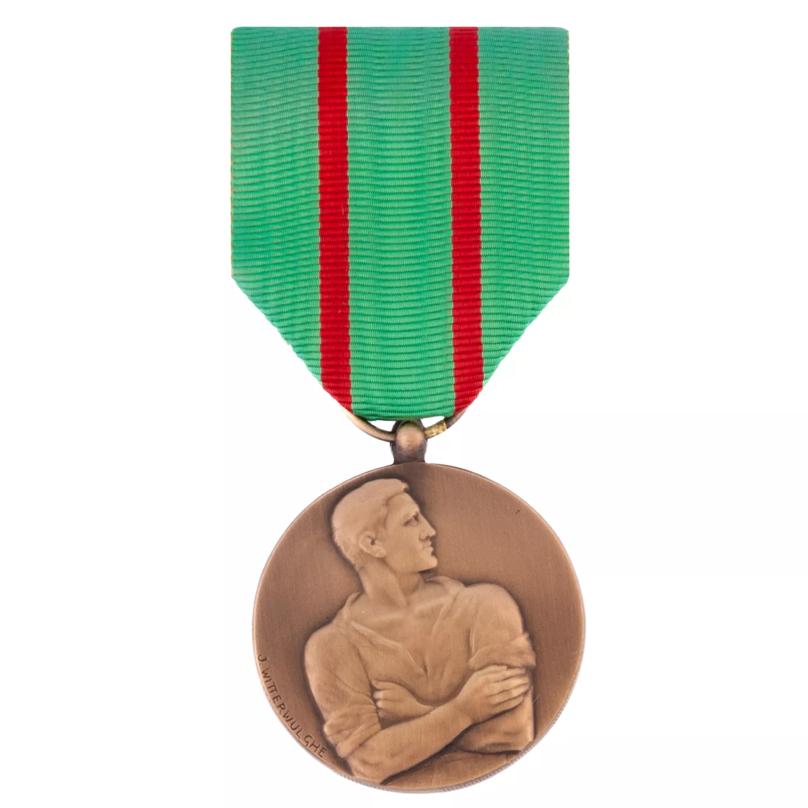 Medaille voor Werkweigeraars 1940-1945 - rood Groot model