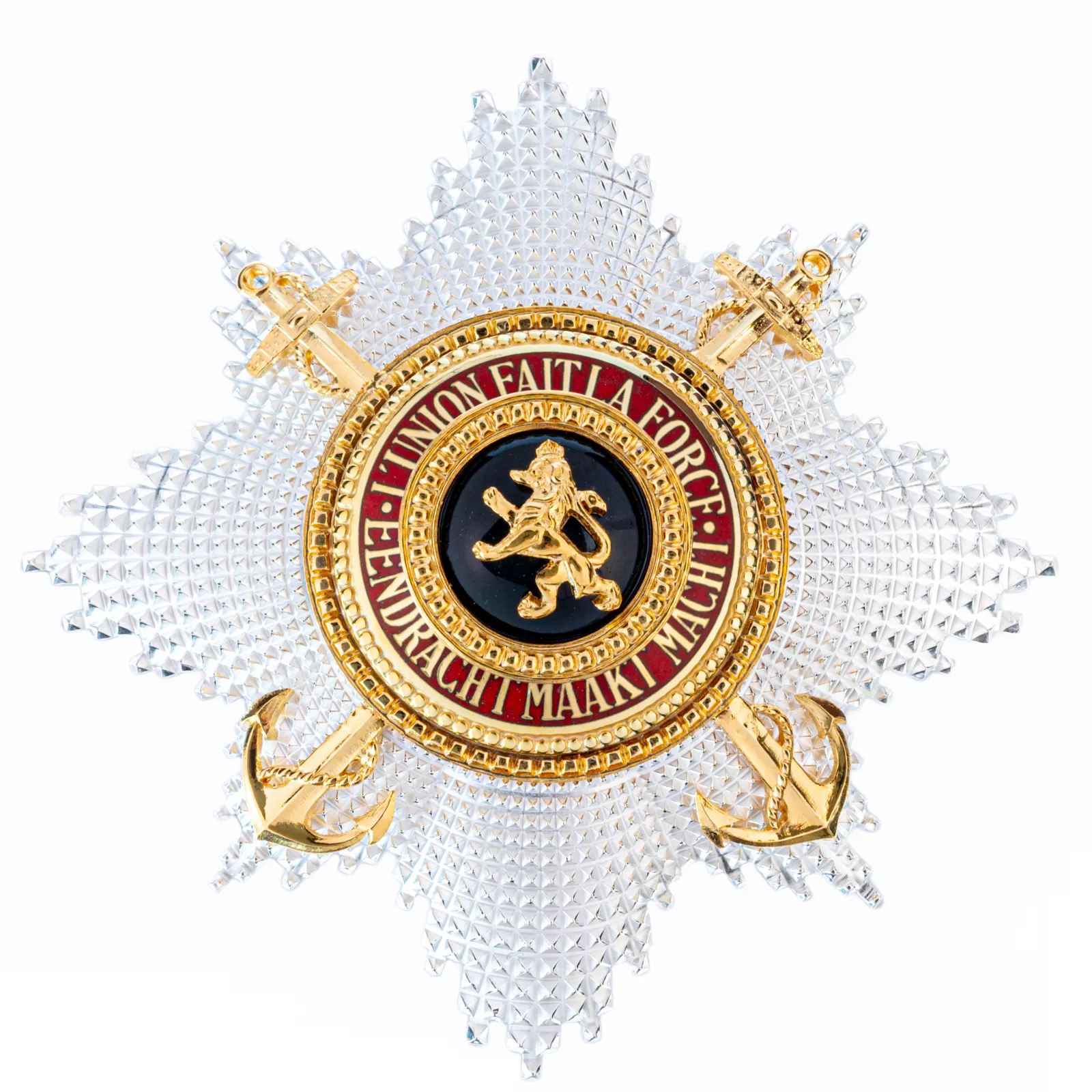 Grand Cordon Order of Leopold Maritime Big medal with commander, ribbon, luxury box and rosette