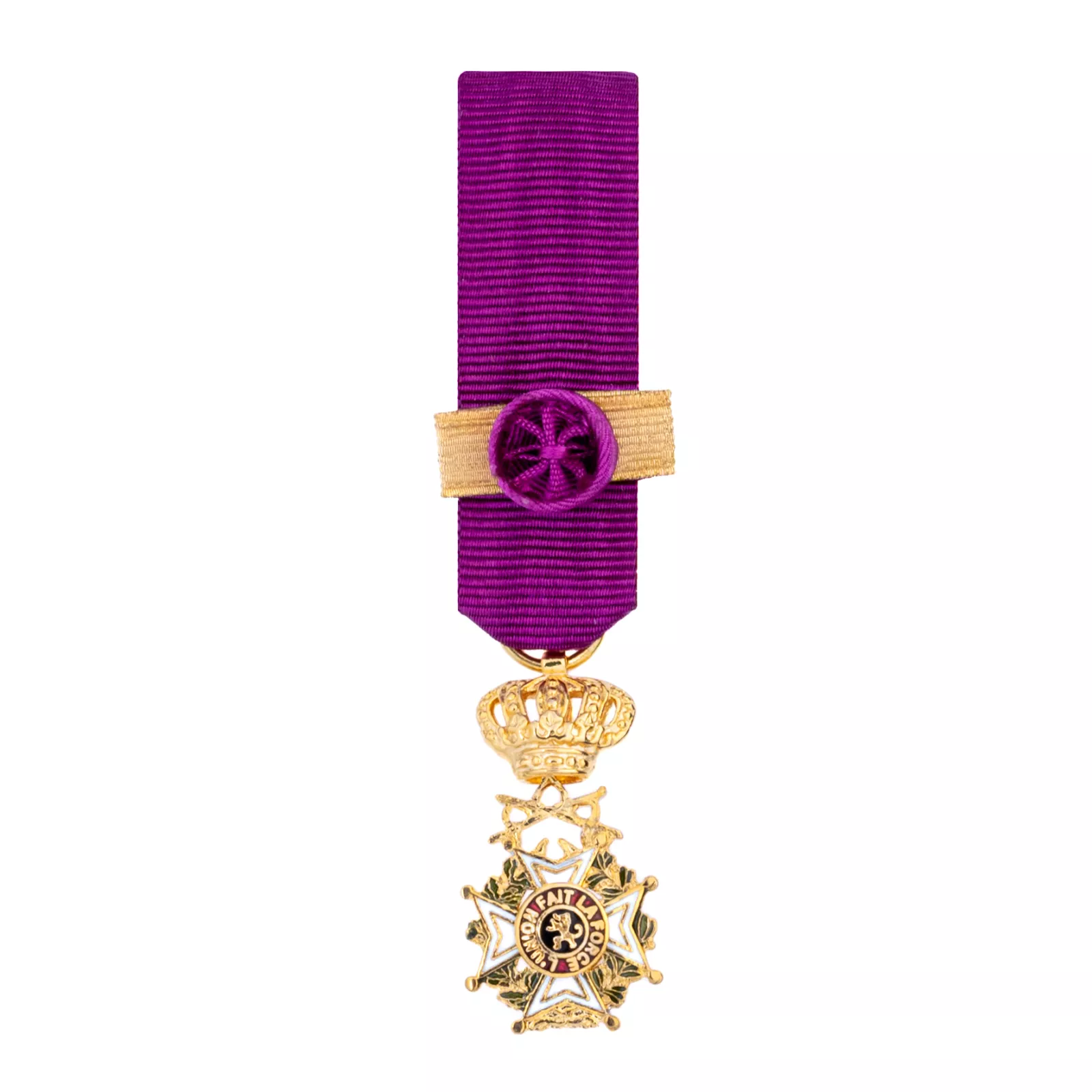 Grand Cordon Order of Leopold Military Small medal in metal in French