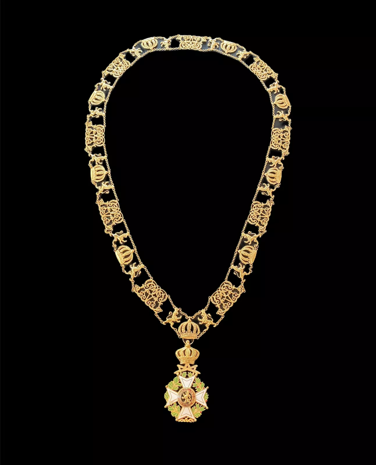 Collar Order of Leopold Civil in silver .925 Collar Order of Leopold Civil in silver .925